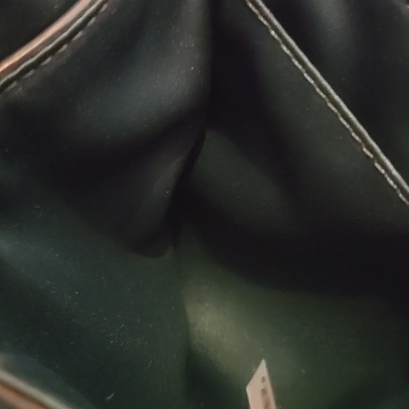 Coach Turn Lock Mini Crossbody Hunter Green Blue Tag Excellent Condition - Picture 7 of 13